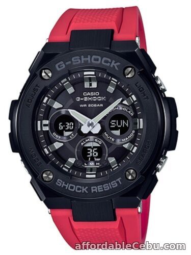 1st picture of Casio G-Shock G-STEEL * GSTS300G-1A4 Solar Midsize Black Case Red Resin Watch For Sale in Cebu, Philippines