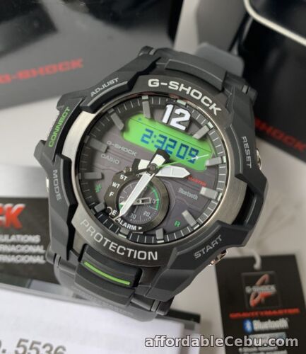 1st picture of Casio G-Shock * GravityMaster GRB100-1A3 Tough Solar Bluetooth Black Green Watch For Sale in Cebu, Philippines