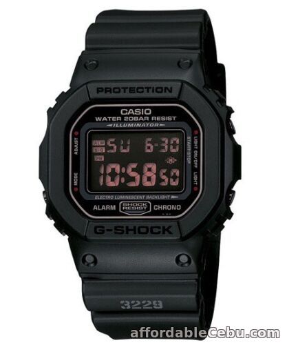 1st picture of Casio G Shock * DW5600MS-1 Military Black Digital Square Resin Watch COD PayPal For Sale in Cebu, Philippines