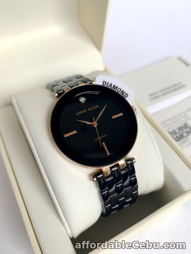 1st picture of Anne Klein Watch * 3310BKRG Diamond Dial Black Ceramic for Women COD PayPal For Sale in Cebu, Philippines