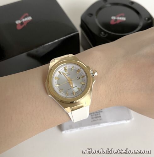 1st picture of Baby-G * G-MS MSGS500G-7A Tough Solar Gold Case White Strap Watch for Women For Sale in Cebu, Philippines