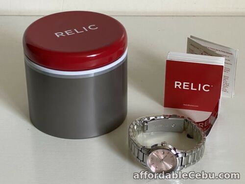 1st picture of NEW! RELIC DYLAN PINK DIAL SILVER-TONE BRACELET WATCH ZR34358 $60 SALE For Sale in Cebu, Philippines