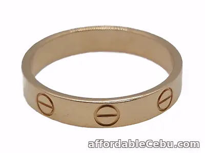 1st picture of CARTIER MINI LOVE 18K YG GOLD WEDDING RING - SIZE 54 / SIZE 7 - AUTHENTIC For Sale in Cebu, Philippines