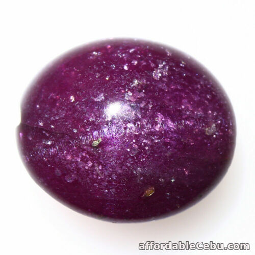 1st picture of RARE 12.275 Carats NATURAL STAR RUBY Purplish Red UNHEATED Oval Cabochon For Sale in Cebu, Philippines