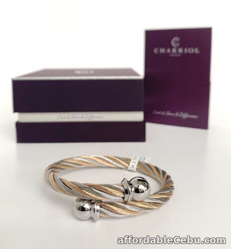 1st picture of Charriol * Bangle Celtic Steel Grey and Pink Gold PVD Small 04-901-1216-0S For Sale in Cebu, Philippines