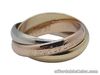 CARTIER VINTAGE TRINITY 18K TRI GOLD RING – SIZE 53 / SIZE 6.25 - AUTHENTIC