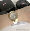 Baby-G * G-MS MSGS500G-7A Tough Solar Gold Case White Strap Watch for Women