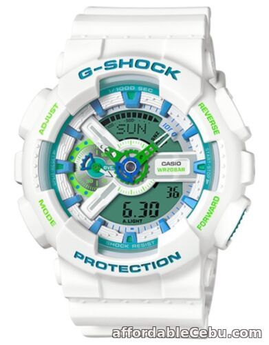1st picture of Casio G Shock * GA110WG-1A Sporty Mix Anadigi Gshock Watch White COD PayPal For Sale in Cebu, Philippines