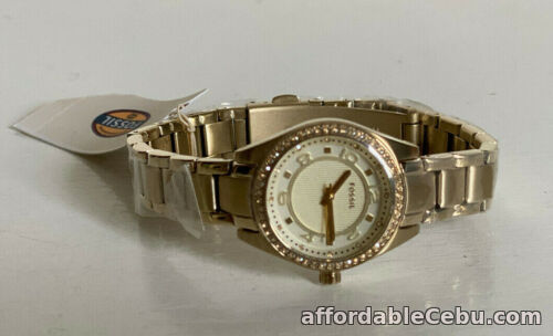 1st picture of NEW! FOSSIL CARISSA CRYSTALS-ACCENTED GOLD-TONE BRACELET WATCH BQ1079 $115 SALE For Sale in Cebu, Philippines