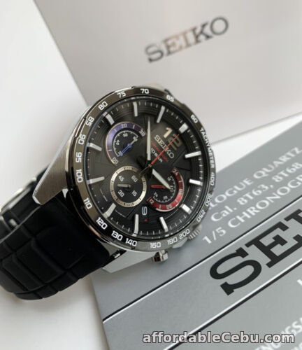 1st picture of SSB347P1 Chronograph Black Dial Black Rubber Watch for Men COD PayPal For Sale in Cebu, Philippines