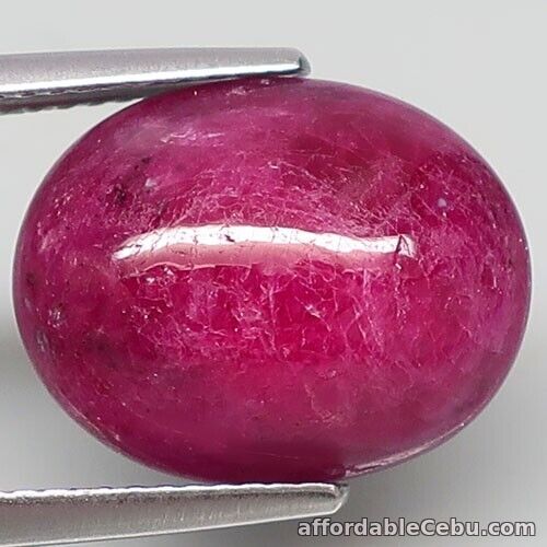 1st picture of 9.29 Carats NATURAL Purplish Red RUBY Loose Mozambique Oval 14.8x11.8x5.8mm For Sale in Cebu, Philippines
