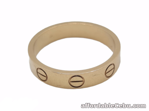 1st picture of CARTIER MINI LOVE 18K YELLOW GOLD WEDDING RING - SIZE 49 / SIZE 5.25 - AUTHENTIC For Sale in Cebu, Philippines
