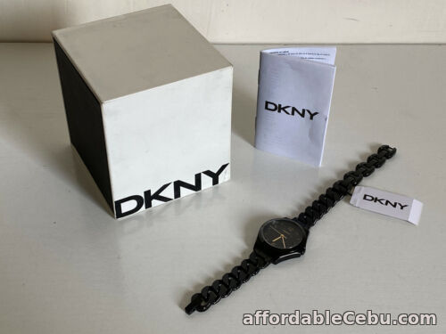 1st picture of NEW! DKNY DONNA KARAN PARSONS BLACK DIAL GOLD-TONE HANDS WATCH NY2426 $155 SALE For Sale in Cebu, Philippines