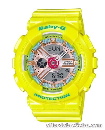 1st picture of Casio Baby-G * BA110CA-9A Neo Pastel Yellow Anadigi Watch COD PayPal For Sale in Cebu, Philippines