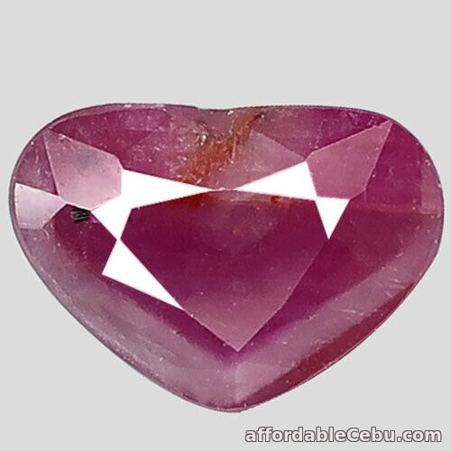 1st picture of 2.04 Carats NATURAL Purplish RED RUBY Loose HEART Mozambique 8.7x6.0x5.0mm For Sale in Cebu, Philippines