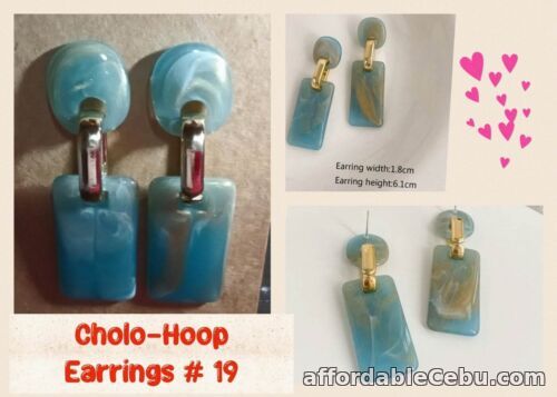 1st picture of Imported Retro Rectangular Dangle-Drop Earrings Free Ship For Sale in Cebu, Philippines