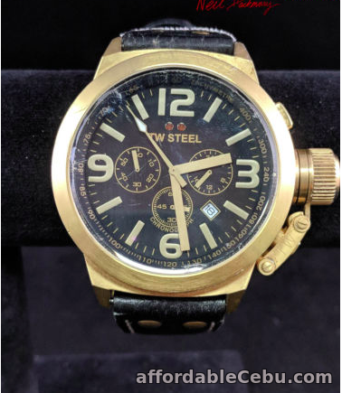 1st picture of TW STEEL MEN'S TW418 PILOT CHRONOGRAPH WATCH, GOLD BLACK For Sale in Cebu, Philippines