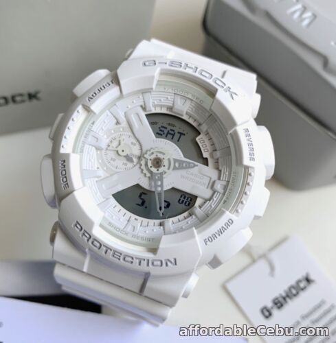 1st picture of Casio G-Shock S Series * GMAS110CM-7A1 White Glossy Resin Watch for Women For Sale in Cebu, Philippines