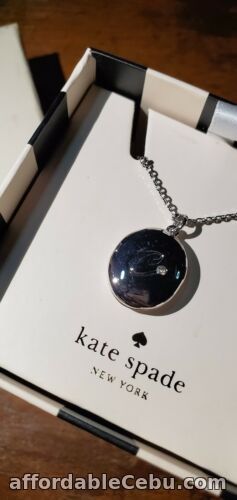 1st picture of KATE SPADE INITIAL "C" LOCKET NECKLACE-SILVER For Sale in Cebu, Philippines