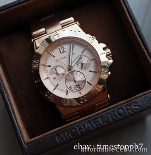 1st picture of Michael Kors Bel Air Dylan Stainless Steel Rosegold Chronograph Watch Mk5314 For Sale in Cebu, Philippines