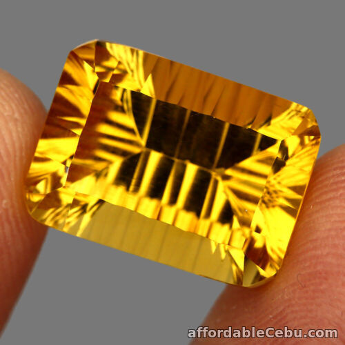 1st picture of 16.44 Carats NATURAL Yellow CITRINE Octagon Concave Loose 18x13x10mm For Sale in Cebu, Philippines