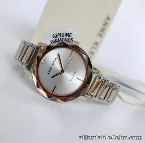 1st picture of Anne Klein Watch * 3279SVRT Diamond Accent Faceted Crystal Rose Gold & Silver For Sale in Cebu, Philippines