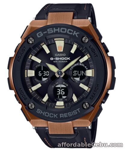 1st picture of Casio G-Shock G-STEEL * GSTS120L-1A Solar Rose Gold & Black Leather COD PayPal For Sale in Cebu, Philippines