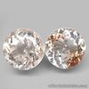 6.52 Carats 2pcs Pair NATURAL Champagne TOPAZ Loose Stones 9.0mm Round Unheated