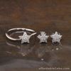 SALE‼️.291 CTW Diamond Earrings & Ring Set 14k White Gold JS140-WG sep