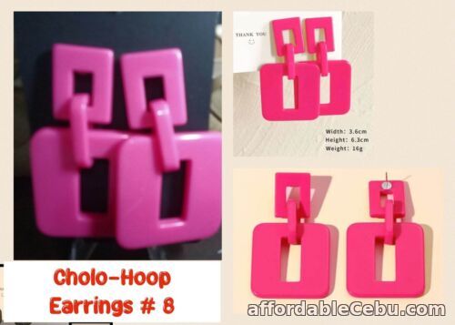 1st picture of Imported Retro Square Block Dangle-Drop Earrings Free Delivery For Sale in Cebu, Philippines