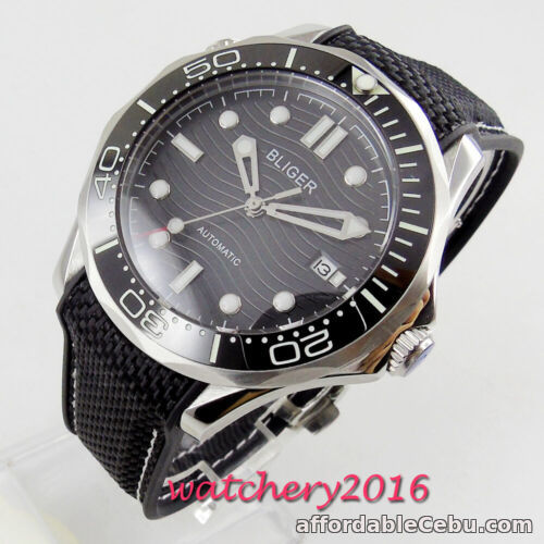 1st picture of 41mm Bliger Black Dial Date Sapphire Glass NH35 Automatic Movement Men's Watch For Sale in Cebu, Philippines