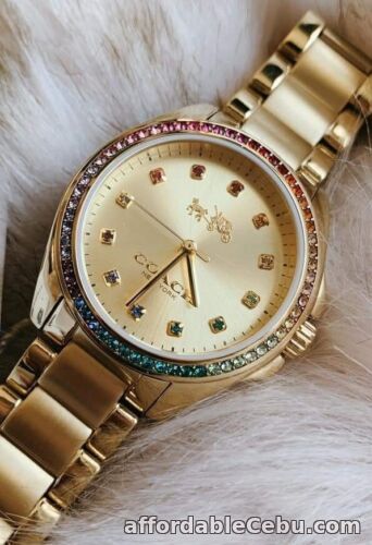 1st picture of Coach Tristen 14502507 Rainbow Gold-tone Watch 33mm For Sale in Cebu, Philippines