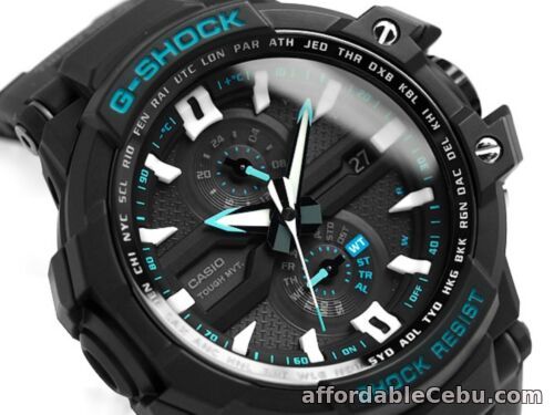 1st picture of Casio G-Shock * G-Aviation GWA1000A-1A Multi Band 6 Tough Solar Triple G Black For Sale in Cebu, Philippines