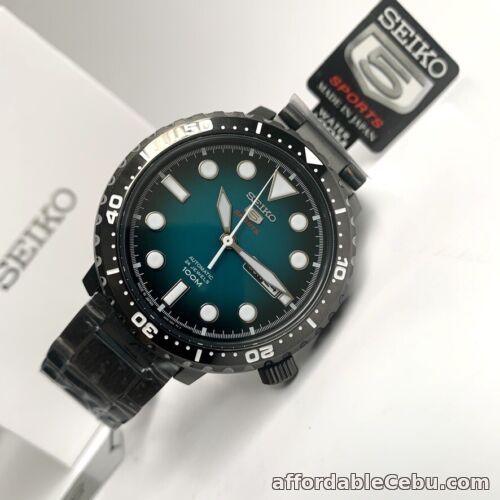 1st picture of SRPC65J1 Automatic Turquoise Gradient Dial Black Steel Bracelet Japan Made Watch For Sale in Cebu, Philippines