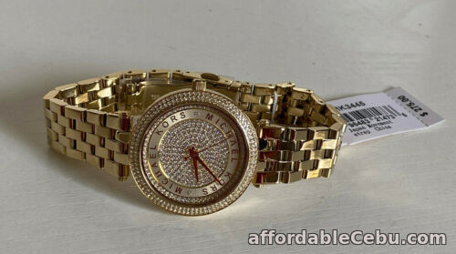 1st picture of NEW! MICHAEL KORS MK MINI DARCI CRYSTAL PAVE GOLD-TONE WATCH MK3445 $275 SALE For Sale in Cebu, Philippines