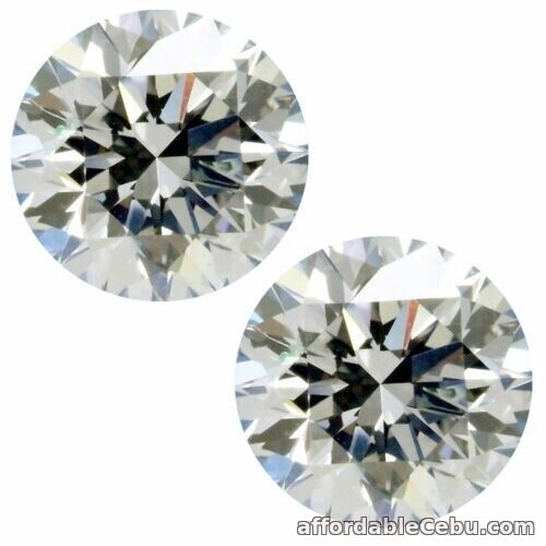 1st picture of 2.80 Carats Pair 2pcs White G-H MOISSANITE VVS1/7.25mm Lab Diamond Loose Sparkly For Sale in Cebu, Philippines