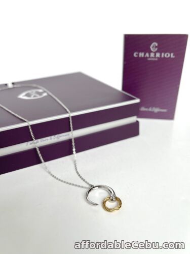 1st picture of Charriol * Necklace Infinity Zen Harmony Grey & Gold PVD 08-401-1232-0 For Sale in Cebu, Philippines