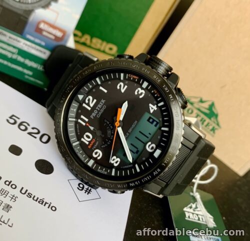 1st picture of Casio Pro-Trek * PRW50Y-1A Multiband Triple Sensor V3 Tough Solar Black Watch For Sale in Cebu, Philippines