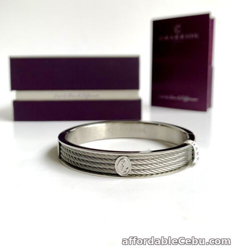 1st picture of Charriol * Bangle Forever Thin 04-101-1139-6M Silver Stainless Steel Medium For Sale in Cebu, Philippines