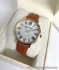 Anne Klein Watch * 3678MPHY MOP Roman Numeral Dial Brown Leather Strap