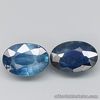 1.16 Carats 2pcs Pair NATURAL Blue SAPPHIRE Loose Oval 6.5x4.6to6.8x4.5 Unheated