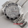 40MM White Dial Ceramic Bezel Sapphire Glass GMT Automatic Movement Men's Watch