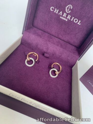 1st picture of Charriol * Earrings Infinity Zen 03-102-1232-0 Pink Gold PVD & Silver For Sale in Cebu, Philippines