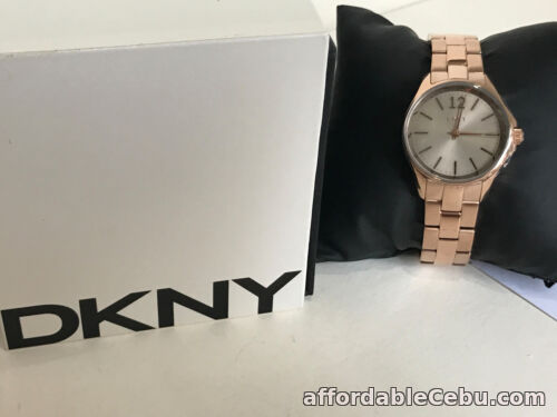1st picture of NEW! DKNY DONNA KARAN ELDRIDGE ROSE GOLD DIAL STAINLESS STEEL WATCH NY2524 $175 For Sale in Cebu, Philippines