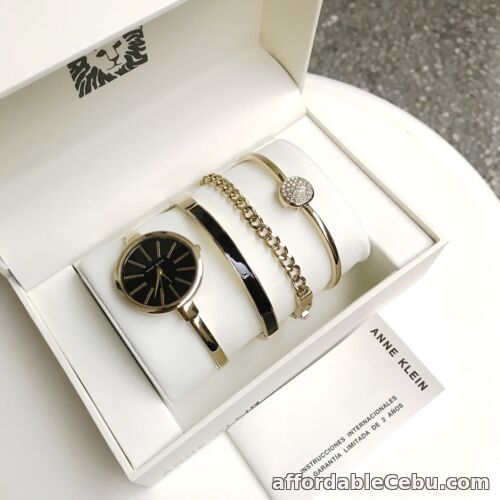 1st picture of Anne Klein Watch * 1470GBST Gold Pave Steel Gift Set for Women COD PayPal For Sale in Cebu, Philippines