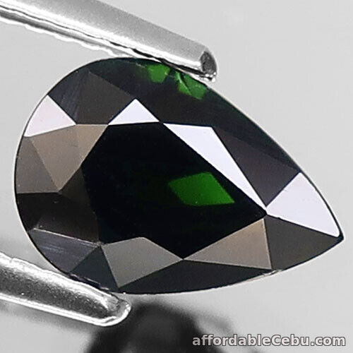 1st picture of 1.60 Carats NATURAL Green TOURMALINE Mozambique Pear 9x6.3x5mm Unheated For Sale in Cebu, Philippines