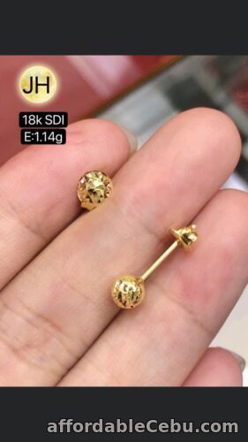 1st picture of GoldNMore: 18 Karat Gold Earrings #1.14 For Sale in Cebu, Philippines