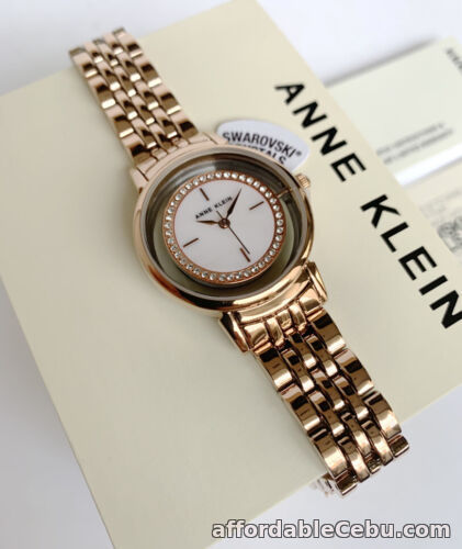 1st picture of Anne Klein Watch * 3692MPRG Mother of Pearl Swarovski Rose Gold Tone Steel Women For Sale in Cebu, Philippines