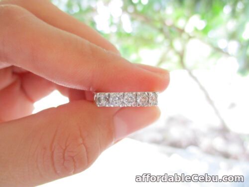 1st picture of .60 CTW Diamond Half Eternity Ring 14k Twotone Gold HE138 sep For Sale in Cebu, Philippines