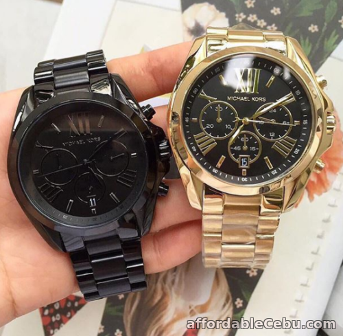 1st picture of Michael Kors Bradshaw Couple Watch Oversize Black-tone and Gold-tone For Sale in Cebu, Philippines